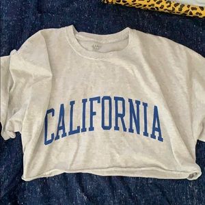 Cropped brandy Melville California tee